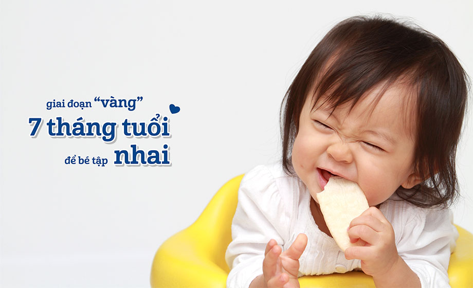 Cho bé tập nhai đúng thời điểm sẽ tạo được cảm giác ngon miệng, hỗ trợ quá trình tiêu hóa và hấp thu