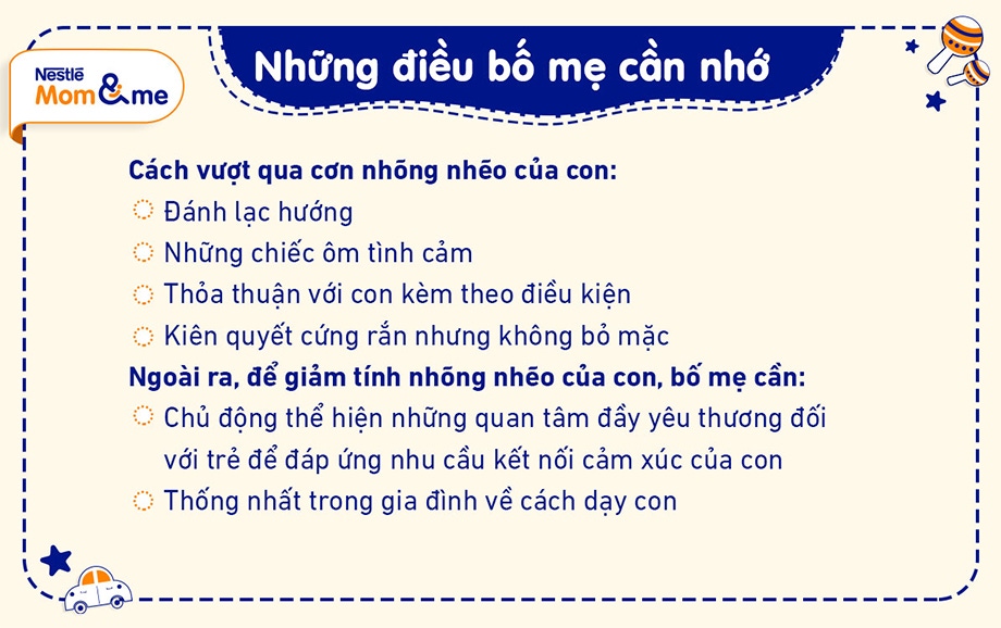 Những điều cần làm dạy con không còn nhõng nhẽo