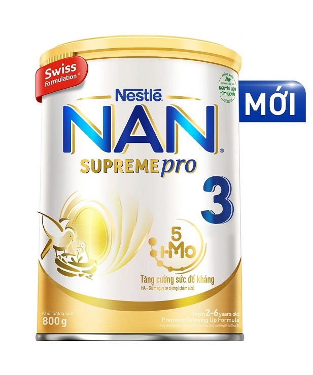 NAN SUPREME 3 được bổ sung bộ đôi dưỡng chất HMO & Bifidus BL giúp trẻ phát triển trọn tiềm năng