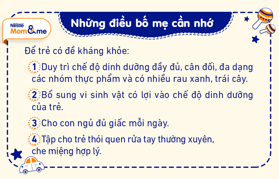 4 bí kíp tăng sức đề kháng cho bé