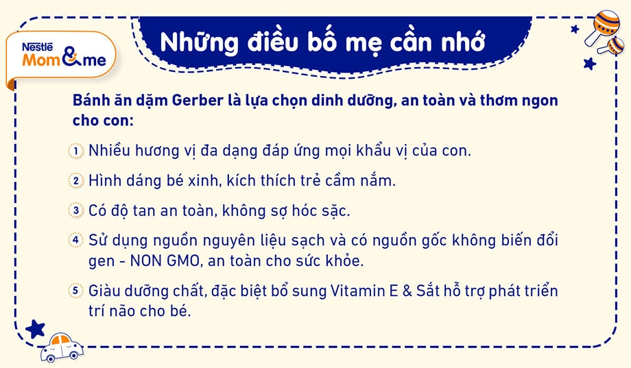 Để phòng tránh hóc sặc khi cho bé ăn dặm tự chỉ huy, mẹ nên tập cho con thói quen ăn dặm đúng và lựa chọn thực phẩm phù hợp với khả năng nhai nuốt cũng như độ tuổi của bé