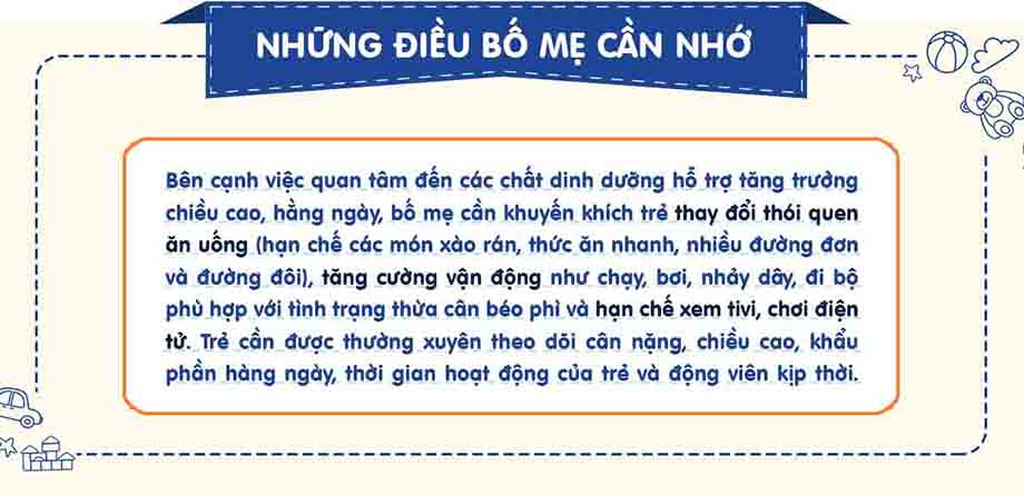 Bổ sung vitamin cho trẻ thừa cân béo phì cùng các khoáng chất cần thiết để tránh ảnh hưởng đến sự mất cân bằng dinh dưỡng, giúp trẻ phát triển khỏe mạnh