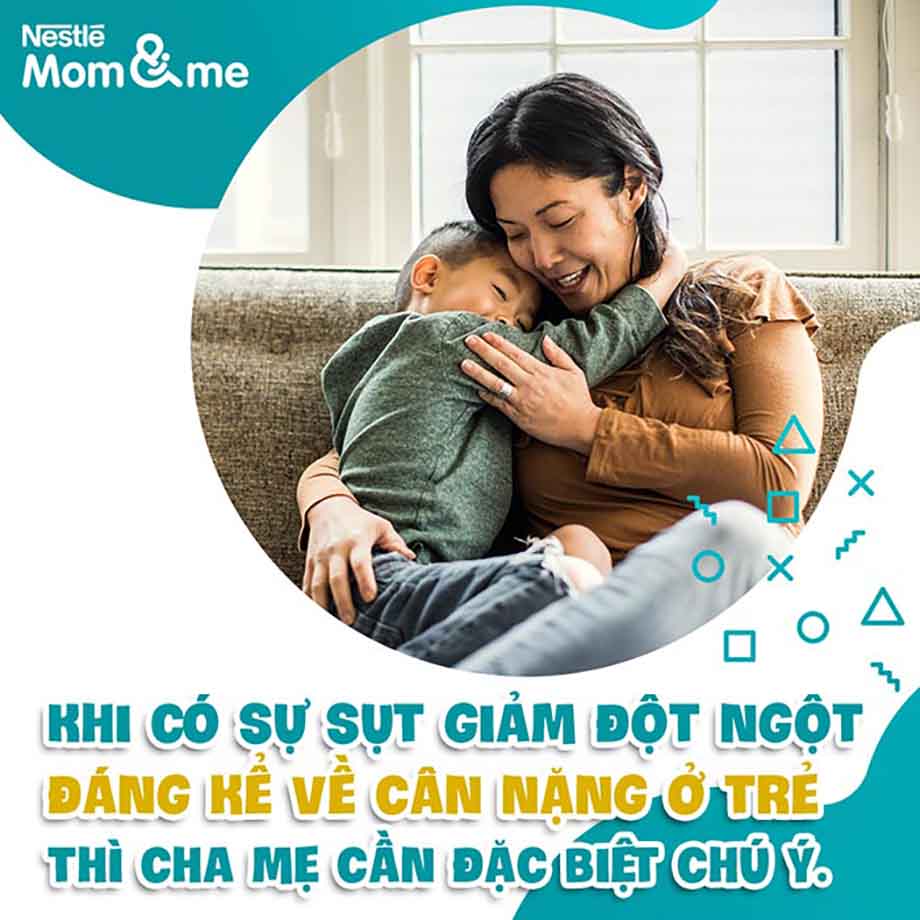 Khi có sự sụt giảm đột ngột đáng kể về cân nặng của trẻ thì bố mẹ cần đặc biệt chú ý