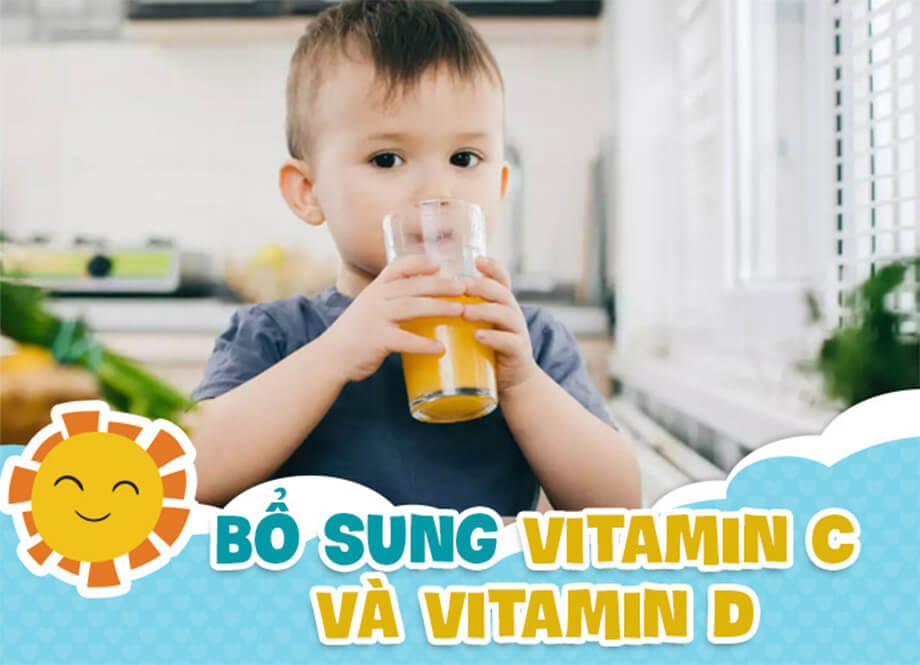 Ăn nhiều rau xanh và trái cây giúp bổ sung vitamin cho bé