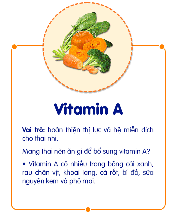 Vai trò và nguồn thực phẩm bổ sung vitamin A