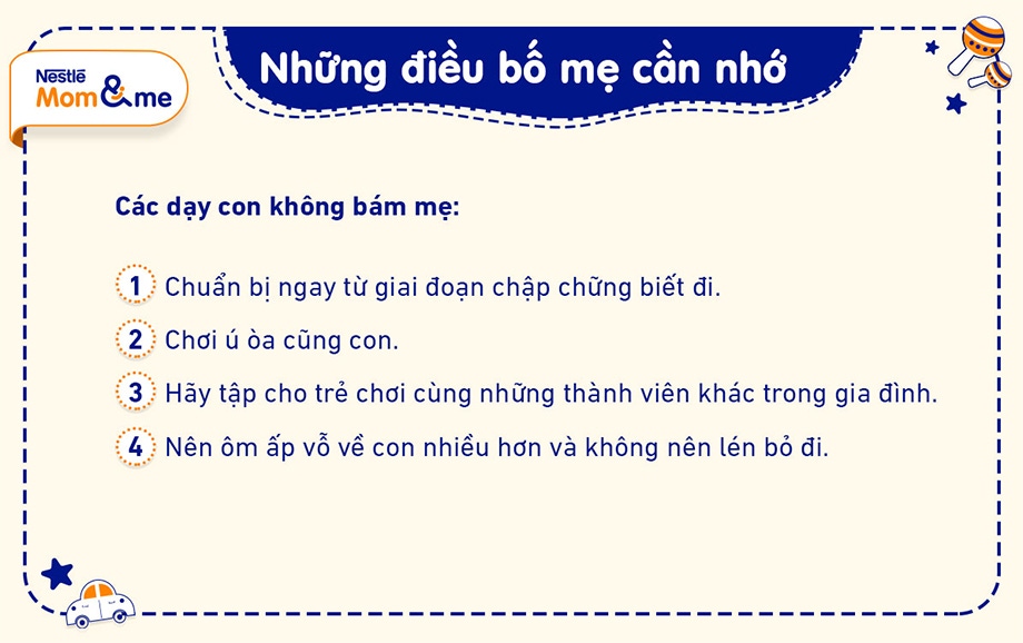 4 Cách dạy con tự lập không bám mẹ