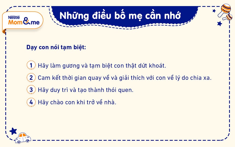 Bật mí 4 cách dạy con chào tạm biệt hiệu quả