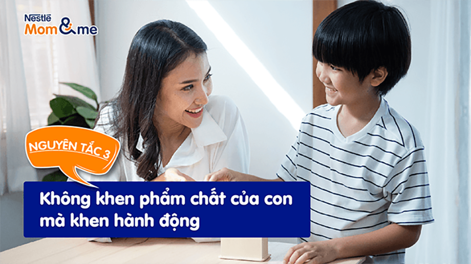 Không khen phẩm chất mà khen hành động là cách dạy con không được tự mãn