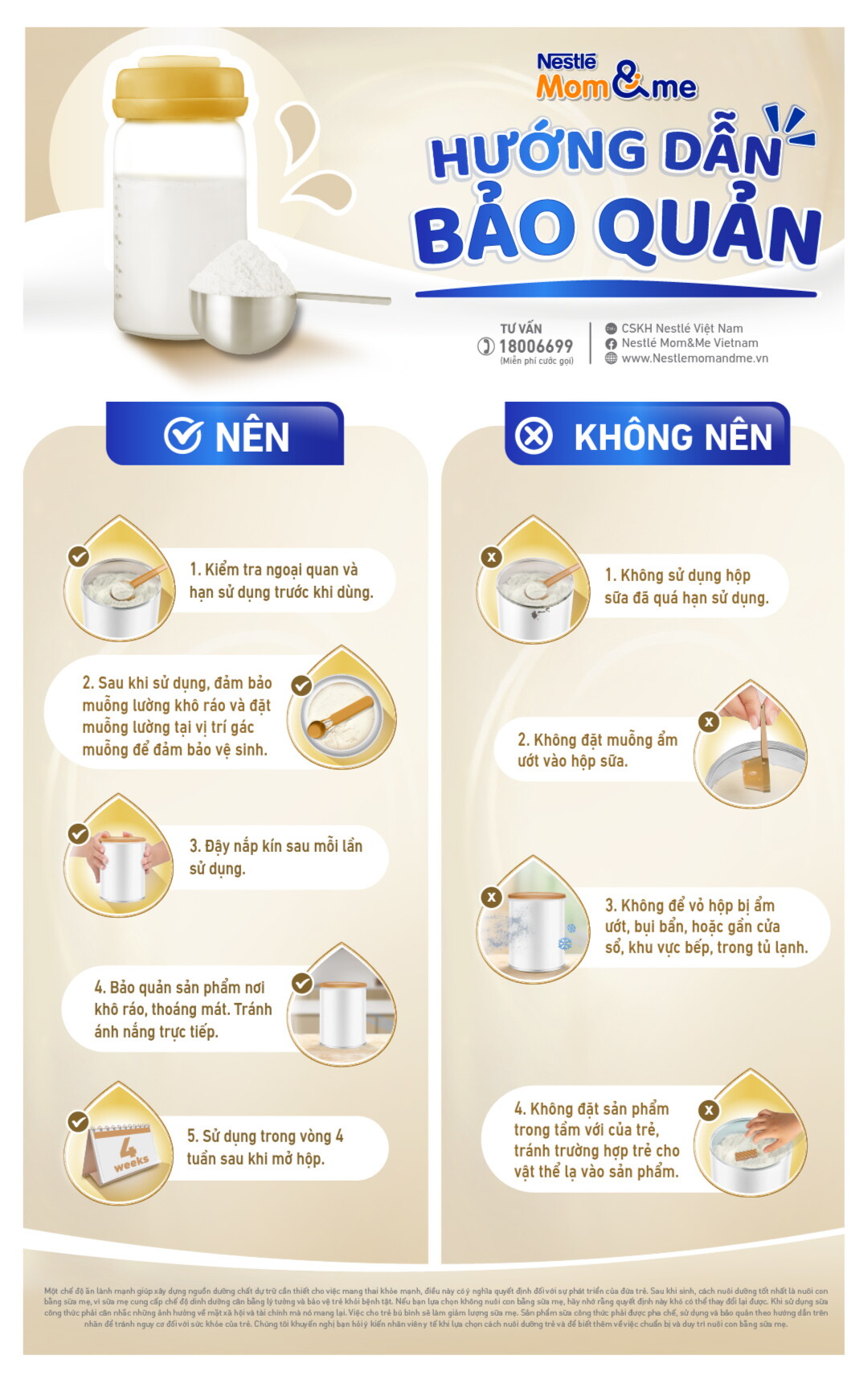 hướng dẫn bảo quản NAN Supremepro 3