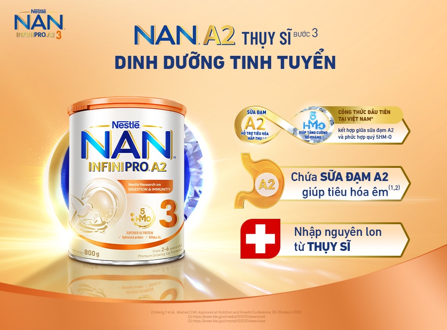 NAN Infinipro A2 (Bước 3) với 3 chuẩn cao cấp