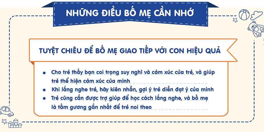 Dạy trẻ học cách lắng nghe bằng tấm gương của bố mẹ