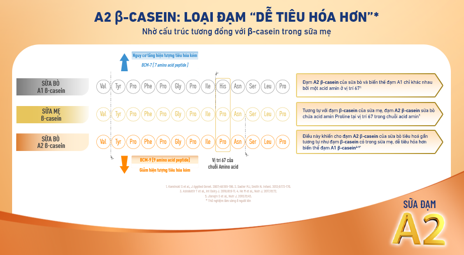 lợi ích của sữa đạm a2