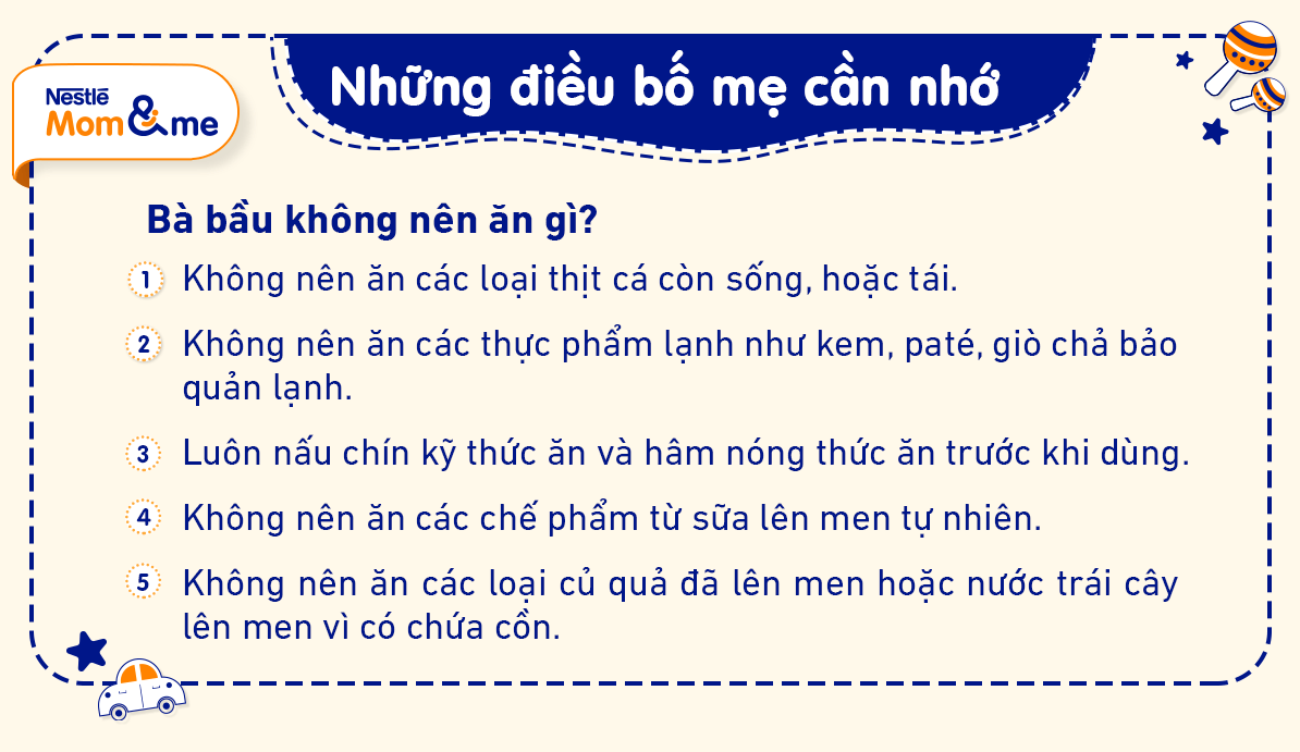 Đảm bảo thực phẩm luôn còn hạn sử dụng trước khi dùng để đảm bảo dinh dưỡng an toàn cho mẹ bầu