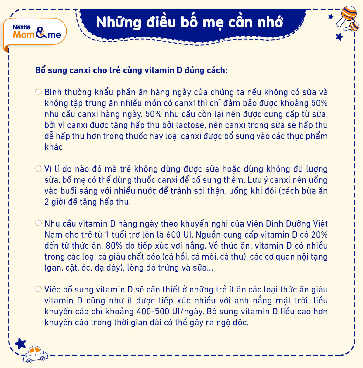 Bổ sung canxi cho trẻ đúng cách