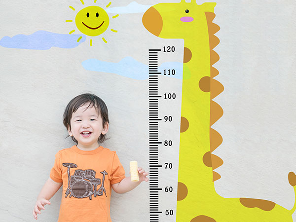 Hình minh họa cách đánh giá sự phát triển chiều cao của bé 2 tuổi