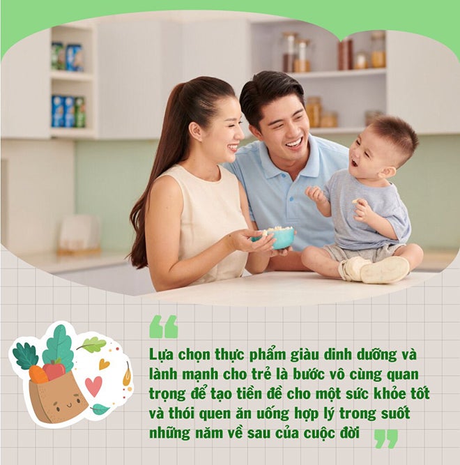 Hình minh họa cách lựa chọn sản phẩm hữu cơ cho bé