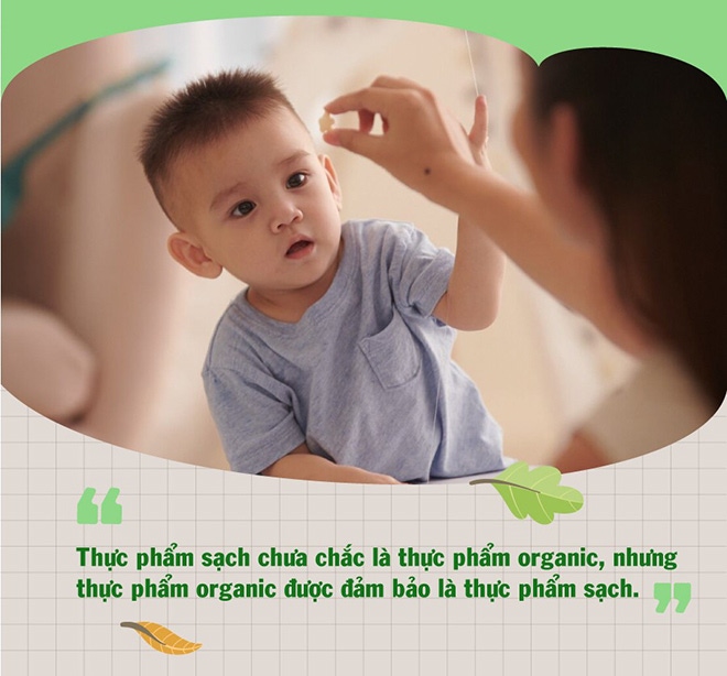Hình minh họa cách lựa chọn sản phẩm hữu cơ cho bé
