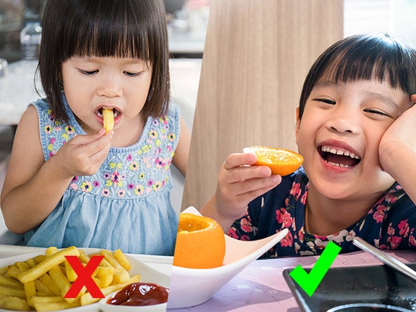 Hình minh họa cách phòng tránh bệnh béo phì cho trẻ
