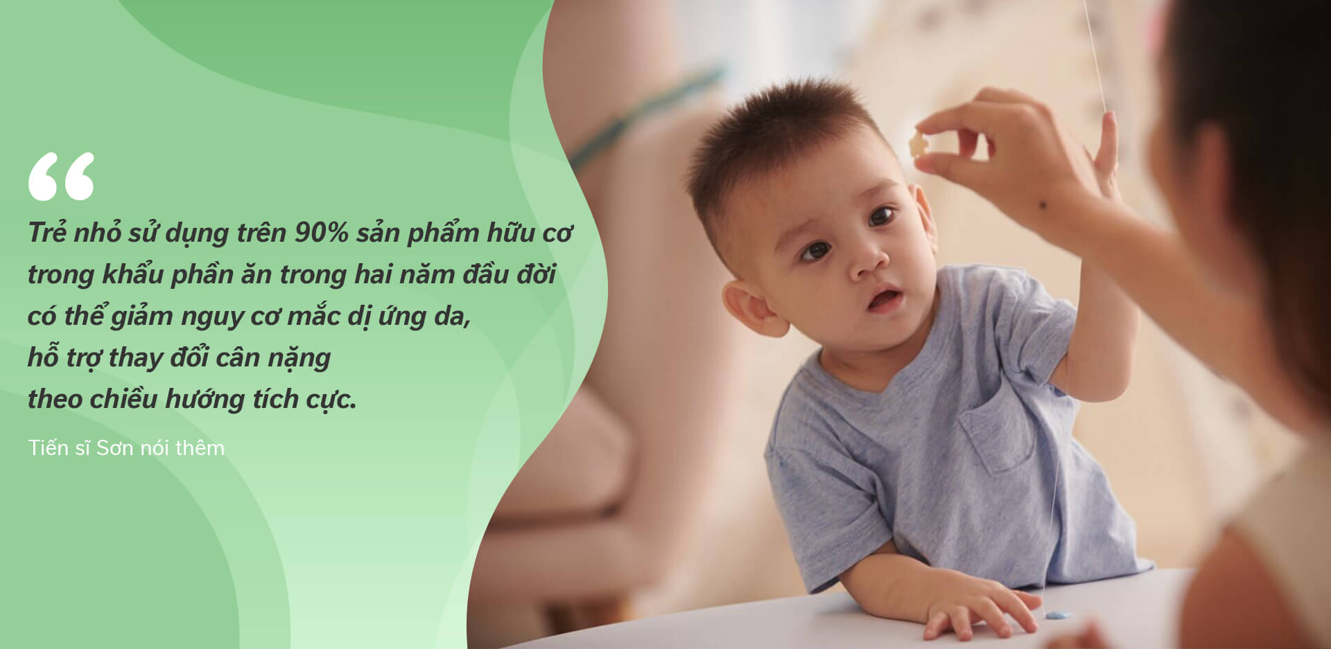 Hình minh họa tại sao nhiều mẹ lại chọn sản phẩm hữu cơ cho con