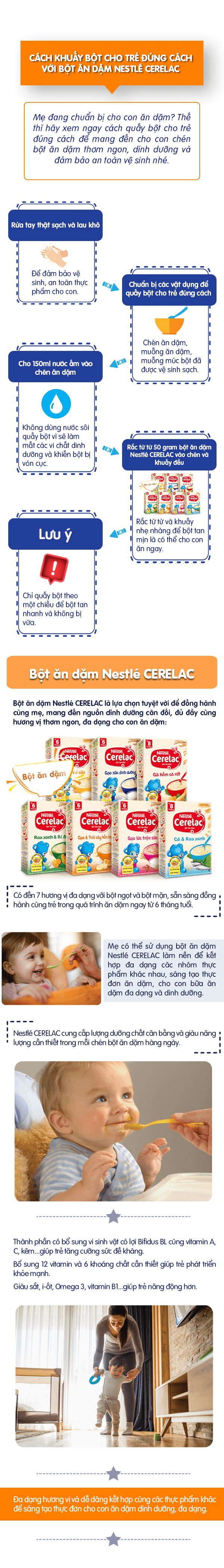 CÁCH KHUẤY BỘT CHO TRẺ ĐÚNG CÁCH VỚI BỘT ĂN DẶM NESTLÉ CERELAC