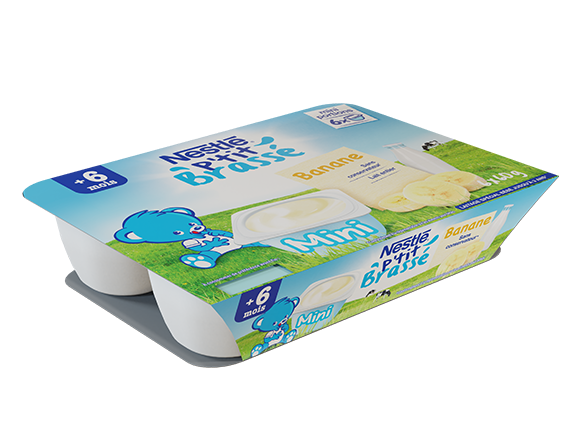 Sữa chua Nestlé P'tit Brassé Nature vị Chuối Sữa chua Nestlé P'tit Brassé Nature vị Chuối