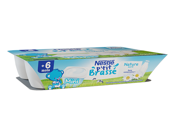 Sữa chua Nestlé P'tit Brassé Nature vị Tự nhiên