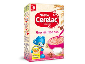 BỘT ĂN DẶM NESTLÉ CERELAC GẠO LỨC TRỘN SỮA
