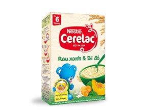 BỘT ĂN DẶM NESTLÉ CERELAC RAU XANH BÍ ĐỎ