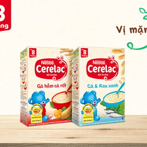 bột ăn dặm Cerelac Cách phân biệt và sử dụng bột ăn dặm CERELAC giữa ngọt với mặn