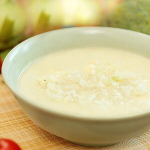Bột ăn dặm cá và rau xanh cùng su hào Bột ăn dặm cá và rau xanh cùng su hào