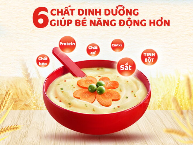 Hình minh họa các chất dinh dưỡng giúp bé thêm năng động