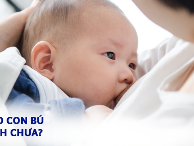 cho con bú đúng cách