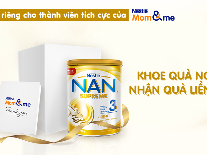 Banner Homepage khoe quà ngay, nhận quà liền tay
