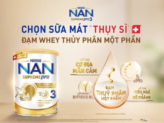 Chọn NAN Supreme Pro 3 Sữa Mát Thụy Sĩ Hỗ Trợ Cơ Địa Mẫn Cảm
