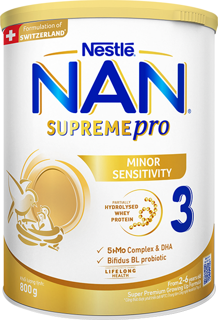 NAN Supreme pro 2 đạm whey thủy phân một phần