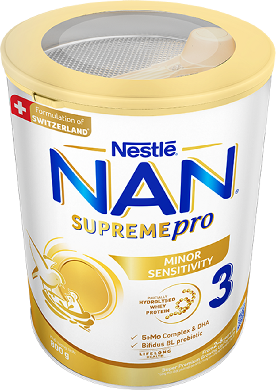 NAN Supreme pro 2 đạm whey thủy phân một phần