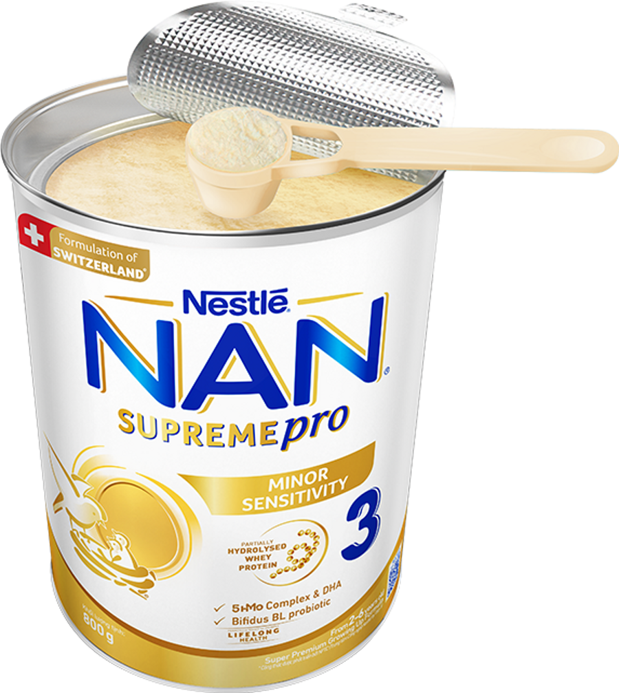 NAN Supreme pro 2 đạm whey thủy phân một phần