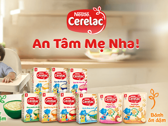 Bột ăn dặm Nestlé CERELAC lúa mì sữa có hương vị thơm ngon