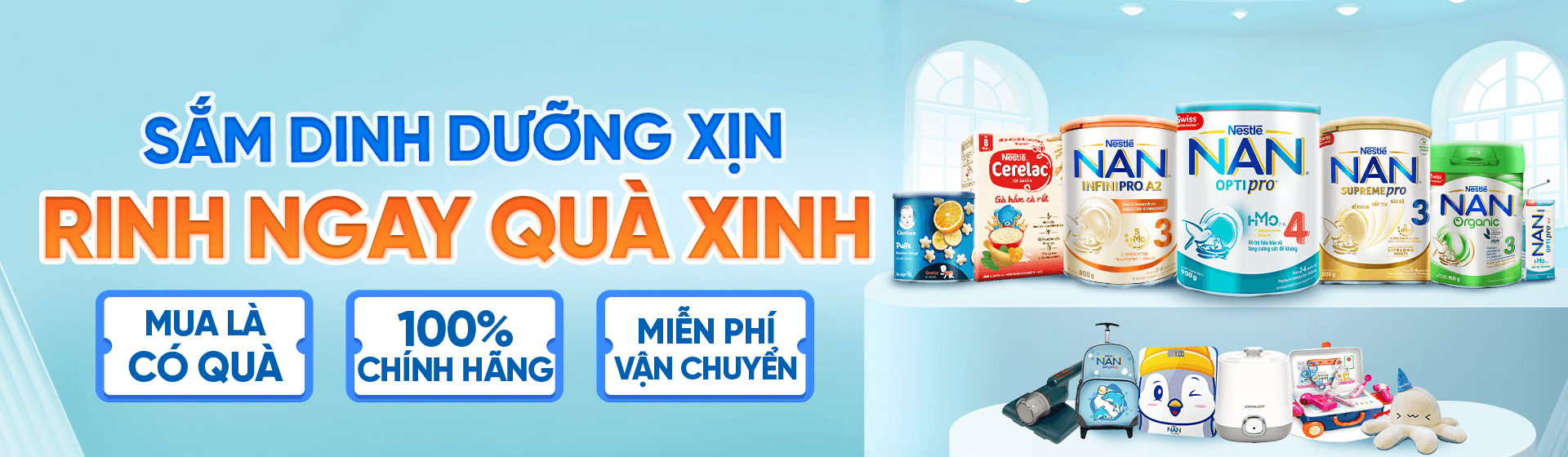 Sắm Dinh Dưỡng Xịn Rinh Ngay Quà Xinh