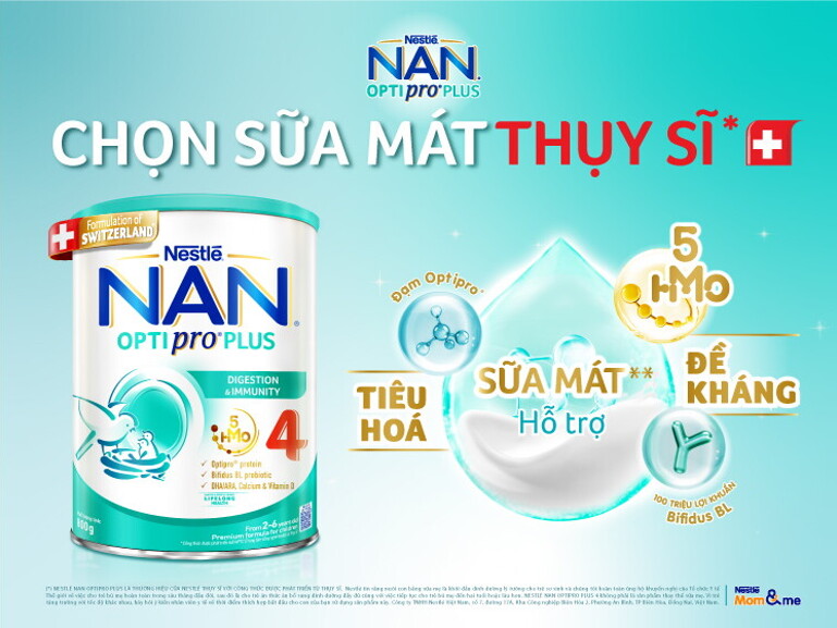 NAN OPTIPRO PLUS 4 SỮA MÁT TỪ THỤY SĨ