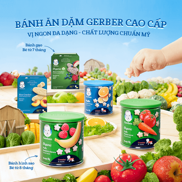 Bánh ăn dặm Gerber