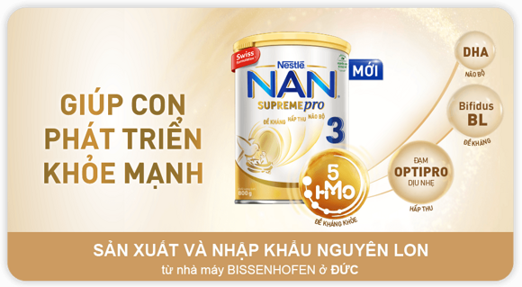 Nan Supreme Pro 3 - Giúp con phát triển khỏe mạnh Nan Supreme Pro 3 - Giúp con phát triển khỏe mạnh