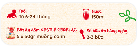 BỘT ĂN DẶM NESTLÉ CERELAC BỘT ĂN DẶM NESTLÉ CERELAC