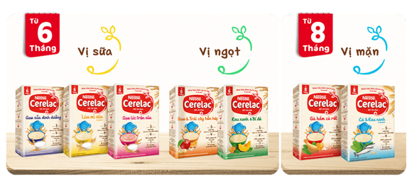 BỘT ĂN DẶM NESTLÉ CERELAC BỘT ĂN DẶM NESTLÉ CERELAC
