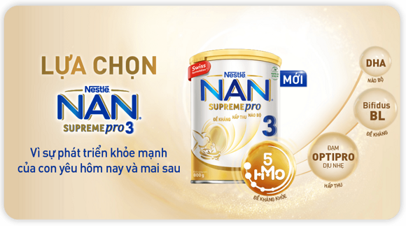 Lựa chọn Nan Supreme Pro 3 Vì sự phát triển khỏe mạnh của con yêu