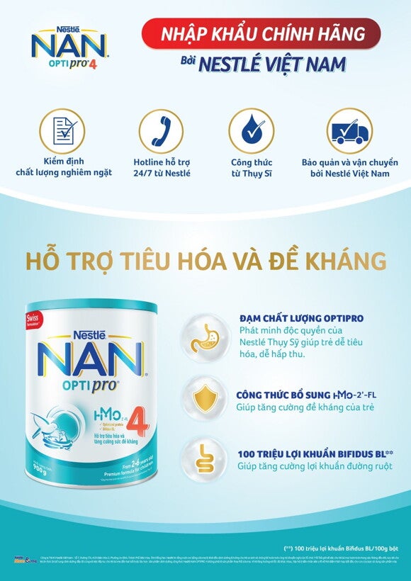 NAN Optipro 4 - Nhập Khẩu Chính Hãng Bởi Nestlé Việt Nam NAN Optipro 4 - Nhập Khẩu Chính Hãng Bởi Nestlé Việt Nam